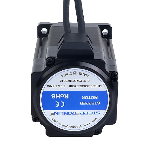 S Series Nema 34 Closed Loop Stepper Motor 6.50Nm(920.48oz.in) Encoder 1000PPR(4000CPR) - 34HS39-6004D-E1000 | StepperOnline CA
