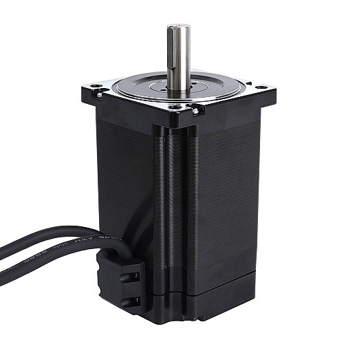S Series Nema 34 Closed Loop Stepper Motor 9.0Nm(1274.5oz.in) Encoder 1000PPR(4000CPR) - 34HS46-6004D-E1000 | StepperOnline CA