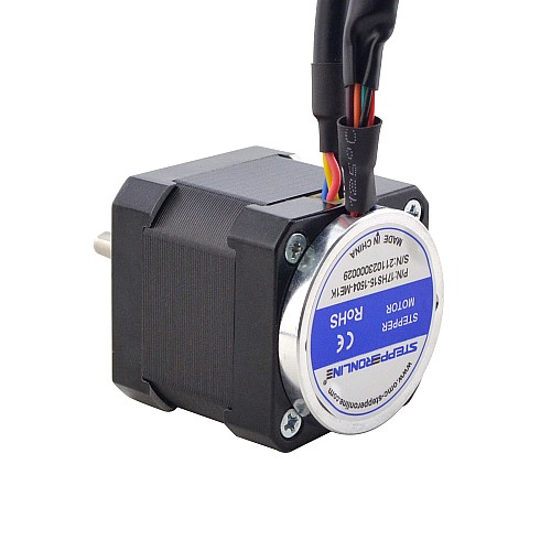 Nema 17 Closed Loop Stepper Motor 45Ncm(63.7oz.in) with Magnetic Encoder 1000PPR(4000CPR) - 17HS15-1504-ME1K | StepperOnline CA