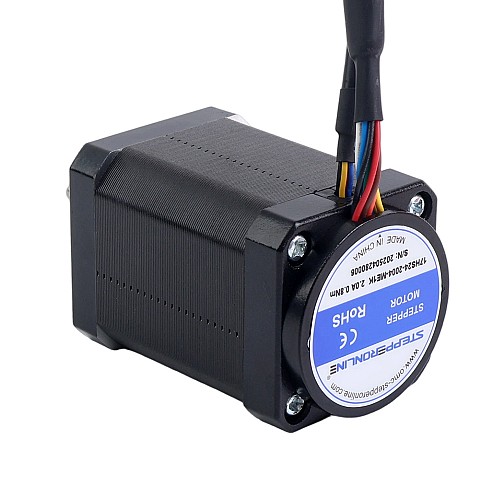 Nema 17 Closed Loop Stepper Motor 80Ncm(113.29oz.in) with Magnetic Encoder 1000PPR(4000CPR) - 17HS24-2004-ME1K | StepperOnline CA