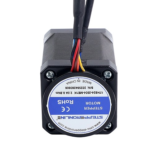 Nema 17 Closed Loop Stepper Motor 80Ncm(113.29oz.in) with Magnetic Encoder 1000PPR(4000CPR) - 17HS24-2004-ME1K | StepperOnline CA