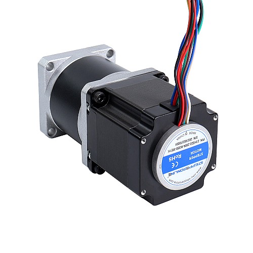 Nema 23 Stepper Motor with High Precision Gearbox Gear Ratio 50:1 & Magnetic Encoder 1000PPR(4000CPR) - 23HS22-2804-HG50-ME1K | StepperOnline CA