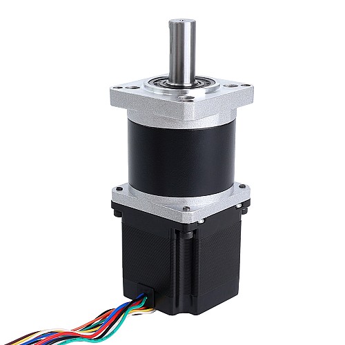 Nema 23 Stepper Motor with High Precision Gearbox Gear Ratio 50:1 & Magnetic Encoder 1000PPR(4000CPR) - 23HS22-2804-HG50-ME1K | StepperOnline CA