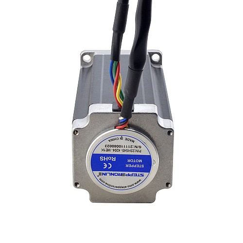 Nema 23 Closed Loop Stepper Motor 3Nm(424.83oz.in) with Magnetic Encoder 1000PPR(4000CPR) - 23HS45-4204-ME1K | StepperOnline CA