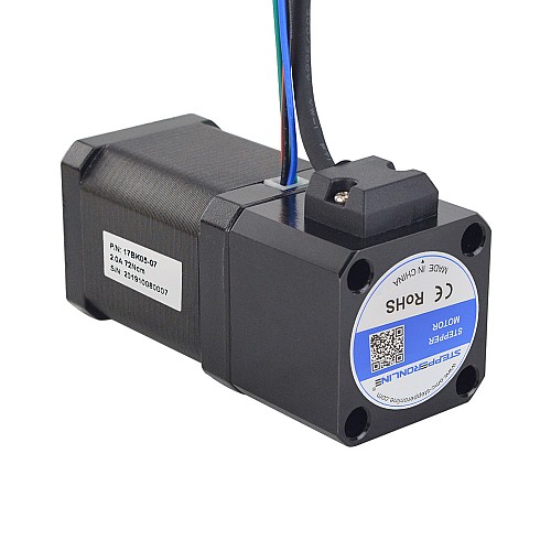 P Series Nema 17 Stepper Motor 72Ncm(101.98oz.in) with Electromagnetic Brake - 17BK05-07 | StepperOnline CA