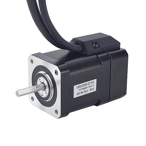 P Series Nema 17 Closed Loop Stepper Motor 48Ncm(67.97oz.in) with Encoder 1000PPR(4000CPR) - 17E1K-05 | StepperOnline CA
