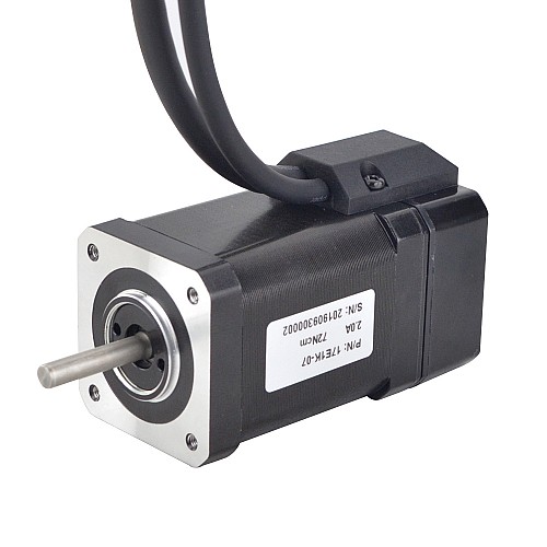 P Series Nema 17 Closed Loop Stepper Motor 72Ncm(101.96oz.in) with Encoder 1000PPR(4000CPR) - 17E1K-07 | StepperOnline CA