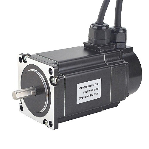 P Series IP65 Waterproof Nema 23 Closed Loop Stepper Motor 2Nm(283.22oz.in) with Encoder 1000PPR(4000CPR) - 23E1KIP65-20 | StepperOnline CA