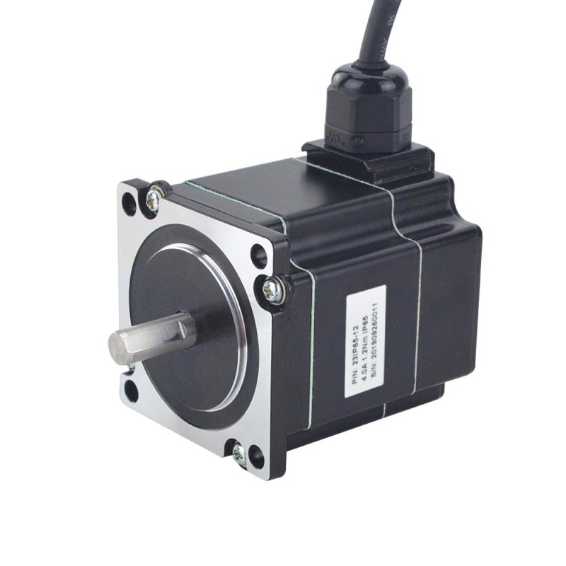 P Series IP65 Waterproof Nema 23 Stepper Motor 4.0A 1.2Nm(169.93oz.in) - 23IP65-12 | StepperOnline CA