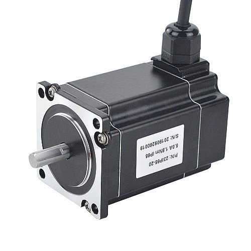 P Series IP65 Waterproof Nema 23 Stepper Motor 5.0A 2Nm(283.22oz.in) - 23IP65-20 | StepperOnline CA