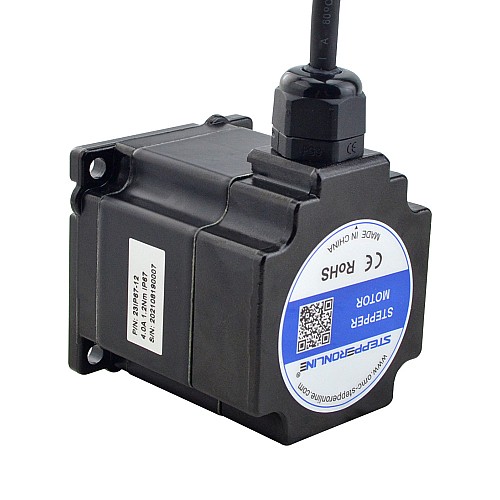P Series IP67 Waterproof Nema 23 Stepper Motor 4.0A 1.2Nm(169.93oz.in) - 23IP67-12 | StepperOnline CA