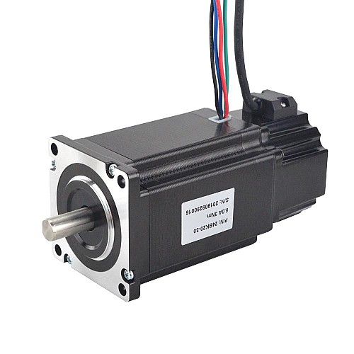P Series Nema 24 Stepper Motor 3Nm(424.92oz.in) with Electromagnetic Brake - 24BK20-30 | StepperOnline CA P Series Nema 24 Stepper Motor 3Nm(424.92oz.in) with Electromagnetic Brake - 24BK20-30 | StepperOnline CA