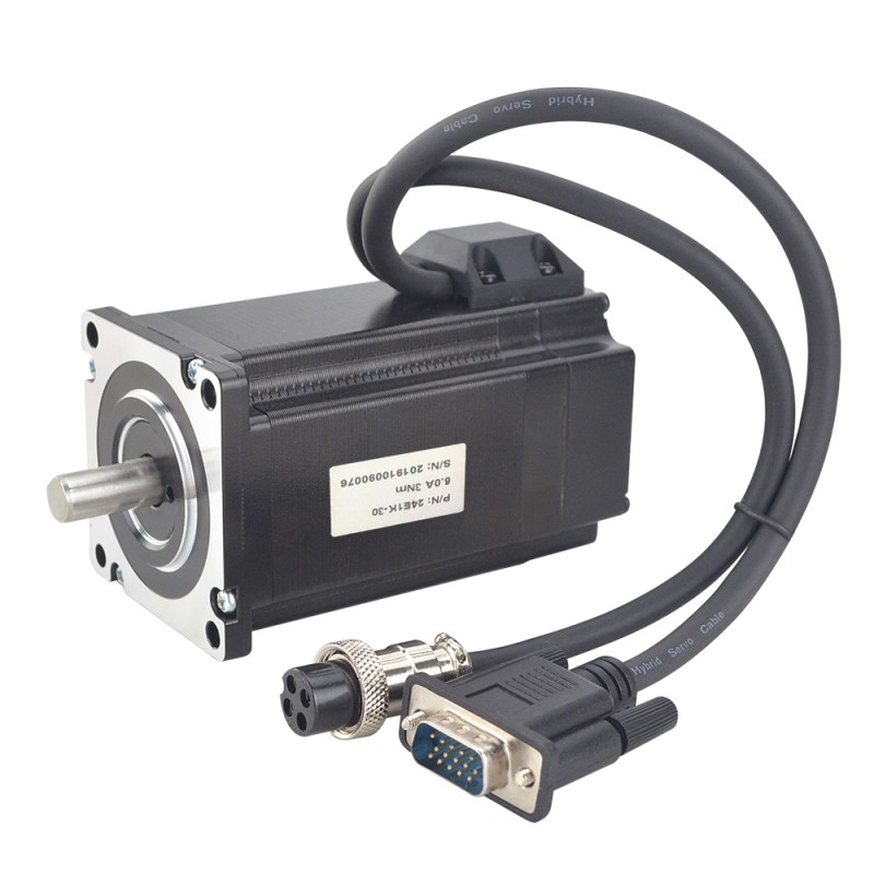 P Series Nema 24 Closed Loop Stepper Motor 3Nm(424.83oz.in) with Encoder 1000PPR(4000CPR) - 24E1K-30 | StepperOnline CA P Series Nema 24 Closed Loop Stepper Motor 3Nm(424.83oz.in) with Encoder 1000PPR(4000CPR) - 24E1K-30 | StepperOnline CA