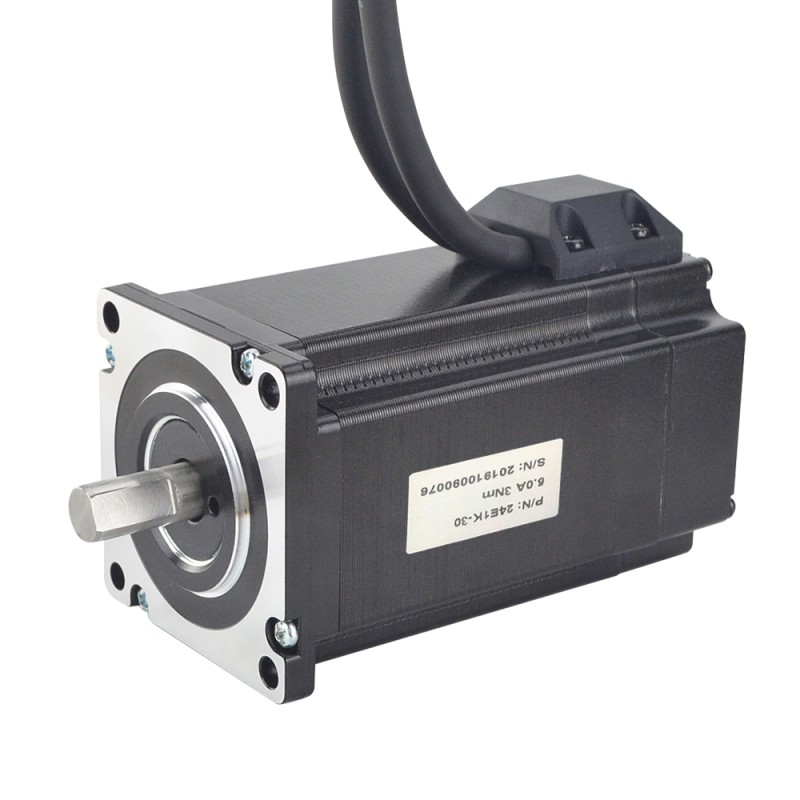 P Series Nema 24 Closed Loop Stepper Motor 3Nm(424.83oz.in) with Encoder 1000PPR(4000CPR) - 24E1K-30 | StepperOnline CA P Series Nema 24 Closed Loop Stepper Motor 3Nm(424.83oz.in) with Encoder 1000PPR(4000CPR) - 24E1K-30 | StepperOnline CA