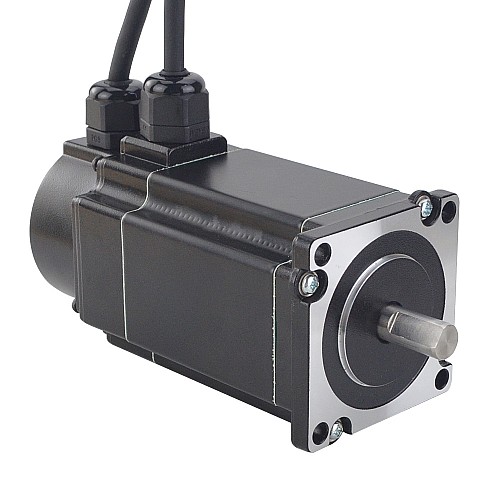 P Series IP65 Waterproof Nema 24 Closed Loop Stepper Motor 3Nm(424.92oz.in) with Encoder 1000PPR(4000CPR) - 24E1KIP65-30 | StepperOnline CA