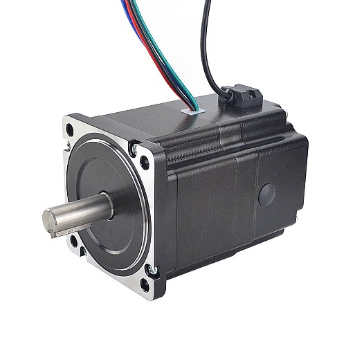 P Series Nema 34 Stepper Motor 4.5Nm(637.38oz.in) with Electromagnetic Brake - 34BK50-45 | StepperOnline CA