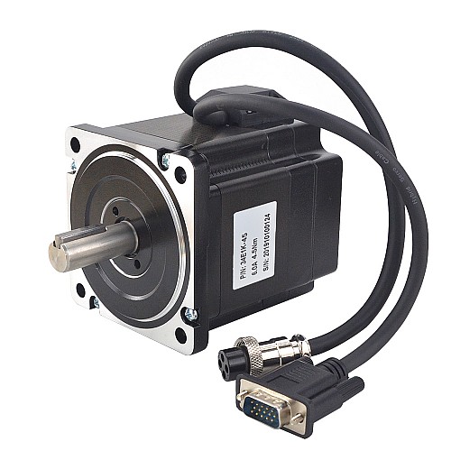 P Series Nema 34 Closed Loop Stepper Motor 4.5Nm(637.25oz.in) with Encoder 1000PPR(4000CPR) - 34E1K-45 | StepperOnline CA