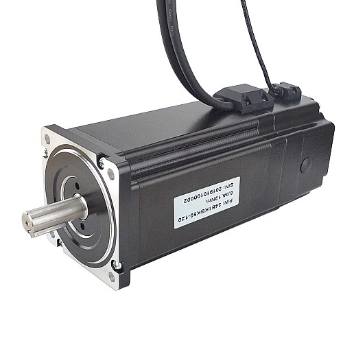 P Series Nema 34 Closed Loop Stepper Motor 12Nm(1700oz.in) with Electromagnetic Brake - 34E1KBK50-120 | StepperOnline CA