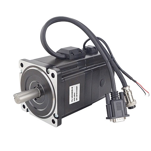 P Series Nema 34 Closed Loop Stepper Motor 4.5Nm(637.38oz.in) with Electromagnetic Brake - 34E1KBK50-45 | StepperOnline CA