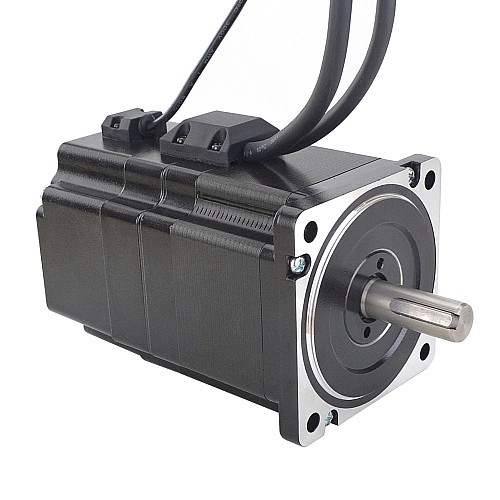 P Series Nema 34 Closed Loop Stepper Motor 4.5Nm(637.38oz.in) with Electromagnetic Brake - 34E1KBK50-45 | StepperOnline CA
