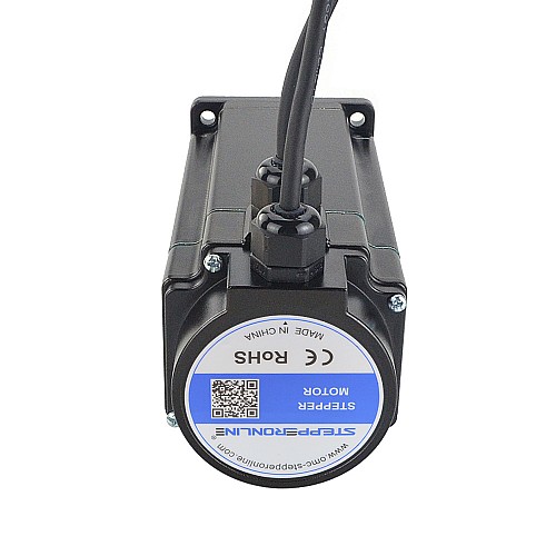 P Series Ip65 Waterproof Nema 34 Closed Loop Stepper Motor 12Nm(1700oz.in) with Encoder 1000PPR(4000CPR) - 34E1KIP65-120 | StepperOnline CA P Series Ip65 Waterproof Nema 34 Closed Loop Stepper Motor 12Nm(1700oz.in) with Encoder 1000PPR(4000CPR) - 34E1KIP65-120 | StepperOnline CA