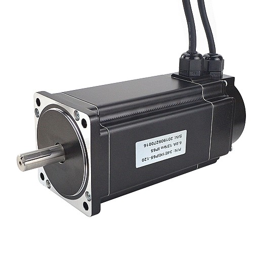 P Series Ip65 Waterproof Nema 34 Closed Loop Stepper Motor 12Nm(1700oz.in) with Encoder 1000PPR(4000CPR) - 34E1KIP65-120 | StepperOnline CA P Series Ip65 Waterproof Nema 34 Closed Loop Stepper Motor 12Nm(1700oz.in) with Encoder 1000PPR(4000CPR) - 34E1KIP65-120 | StepperOnline CA