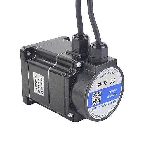 P Series IP65 Waterproof Nema 34 Closed Loop Stepper Motor 4.5Nm(637.38oz.in) with Encoder 1000PPR(4000CPR) - 34E1KIP65-45 | StepperOnline CA