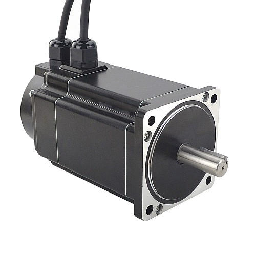 P Series IP65 Waterproof Nema 34 Closed Loop Stepper Motor 8.5Nm(1203.94oz.in) with Encoder 1000PPR(4000CPR) - 34E1KIP65-85 | StepperOnline CA