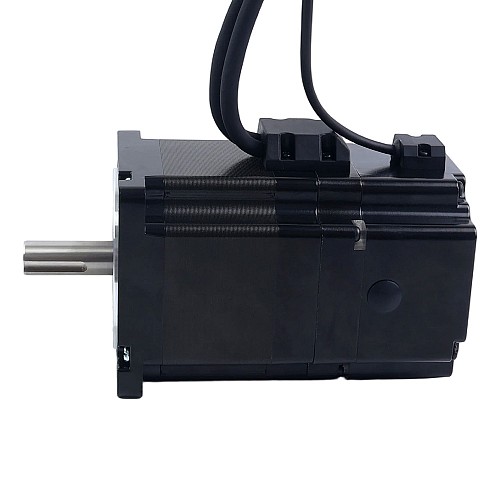 S Series Nema 34 Closed Loop Stepper Motor 4.3Nm(608.93oz.in) with 7.0Nm(991.28oz.in) Electromagnetic Brake - 34HS30-6004D-E1000-B700 | StepperOnline CA