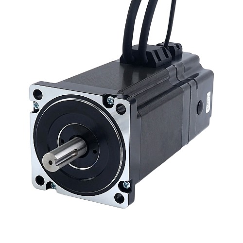S Series Nema 34 Closed Loop Stepper Motor 8.0Nm(1132.89oz.in) with 7.0Nm(991.28oz.in) Electromagnetic Brake - 34HS45-6004D-E1000-B700 | StepperOnline CA