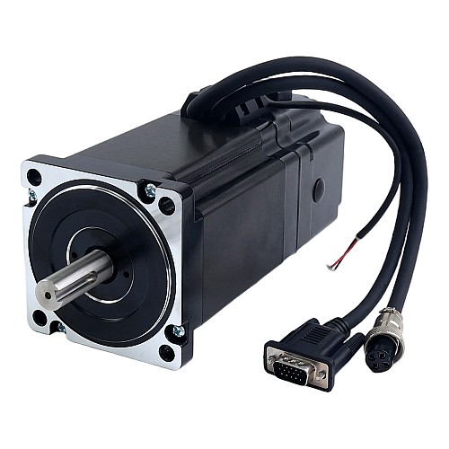 S Series Nema 34 Closed Loop Stepper Motor 8.0Nm(1132.89oz.in) with 7.0Nm(991.28oz.in) Electromagnetic Brake - 34HS45-6004D-E1000-B700 | StepperOnline CA