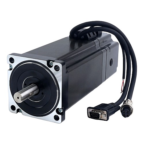 S Series Nema 34 Closed Loop Stepper Motor 12Nm(1699.34oz.in) with 7.0Nm(991.28oz.in) Electromagnetic Brake - 34HS60-6004D-E1000-B700 | StepperOnline CA