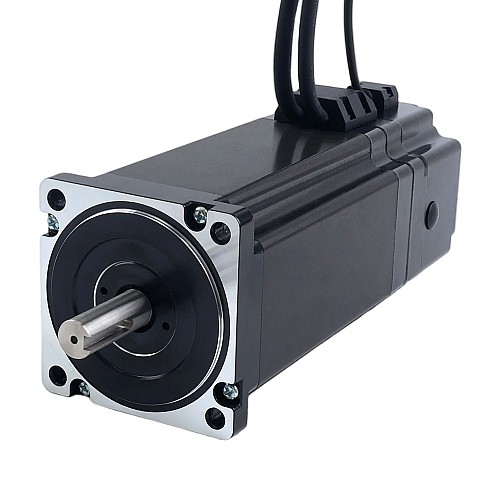 S Series Nema 34 Closed Loop Stepper Motor 12Nm(1699.34oz.in) with 7.0Nm(991.28oz.in) Electromagnetic Brake - 34HS60-6004D-E1000-B700 | StepperOnline CA
