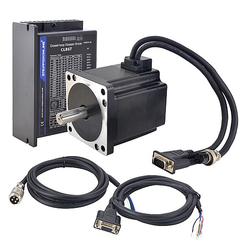 TS Series 4.30Nm(608.93oz.in) 1 Axis Closed Loop Stepper CNC Kit Nema 34 Motor & Driver - 1-CL86T-S48-V41 | StepperOnline CA