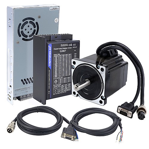 TS Series 1 Axis 4.30Nm(608.93oz.in) Nema 34 Closed Loop Stepper Kit w/ Power Supply - 1-CLTS48-V41 | StepperOnline CA