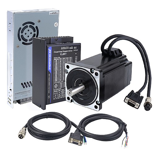 TS Series 1 Axis 9.0Nm(1274.5oz.in) Nema 34 Closed Loop Stepper Kit w/ Power Supply - 1-CLTS90-V41 | StepperOnline CA TS Series 1 Axis 9.0Nm(1274.5oz.in) Nema 34 Closed Loop Stepper Kit w/ Power Supply - 1-CLTS90-V41 | StepperOnline CA