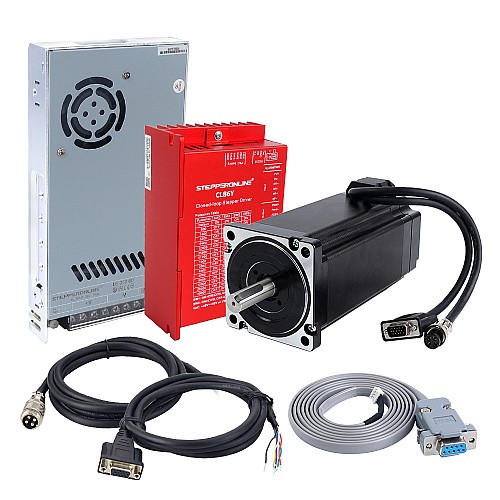 YS Series 1 Axis 12.00Nm(1699.34oz.in) Nema 34 Closed Loop Stepper Kit V2.0 w/ Power Supply - 1-CLYS120-V20 | StepperOnline CA