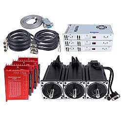 YS Series 3 Axis 12.00Nm(1699.34oz.in) Nema 34 Closed Loop Stepper Kit V2.0 w/ Power Supply
