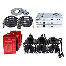 YS Series 3 Axis 4.30Nm(608.93oz.in) Nema 34 Closed Loop Stepper Kit V2.0 w/ Power Supply