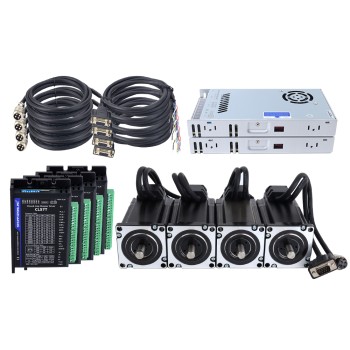TS Series 4 Axis 4.0Nm(566.56oz.in) Nema 24 Closed Loop Stepper Kit w/ Power Supply