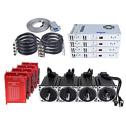 YS Series 4 Axis 9.00Nm(1274.5oz.in) Nema 34 Closed Loop Stepper Kit V2.0 w/ Power Supply
