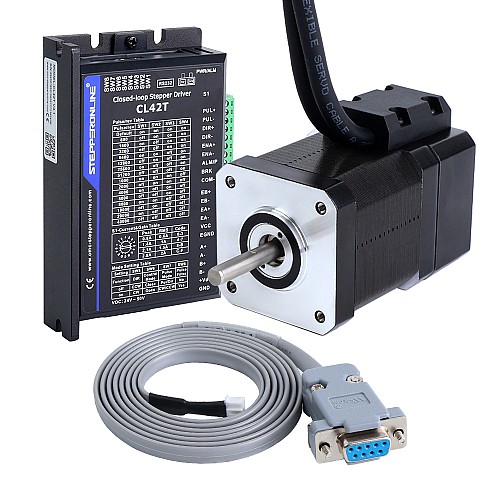 1 Axis Closed Loop Stepper CNC Kit 52Ncm(73.64oz.in) Nema 17 Motor & Driver - 1-CL42T-S05-V41 | StepperOnline CA 1 Axis Closed Loop Stepper CNC Kit 52Ncm(73.64oz.in) Nema 17 Motor & Driver - 1-CL42T-S05-V41 | StepperOnline CA
