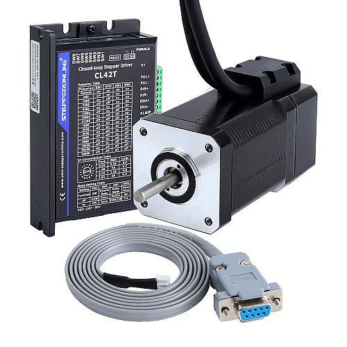 1 Axis Closed Loop Stepper CNC Kit 80Ncm(113.29oz.in) Nema 17 Motor & Driver - 1-CL42T-S08-V41 | StepperOnline CA 1 Axis Closed Loop Stepper CNC Kit 80Ncm(113.29oz.in) Nema 17 Motor & Driver - 1-CL42T-S08-V41 | StepperOnline CA