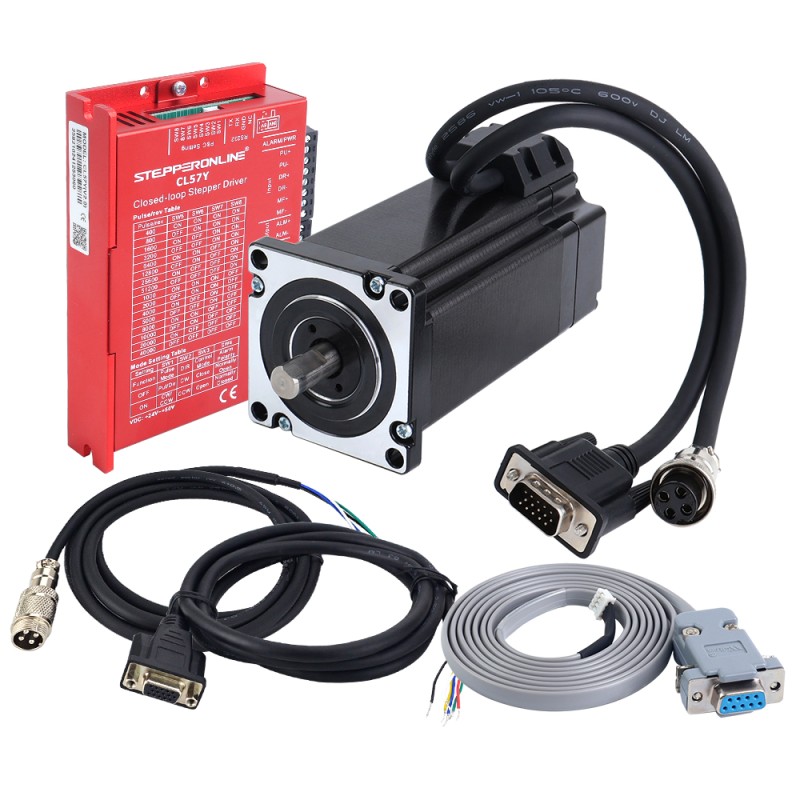 YS Series 1 Axis Closed Loop Stepper CNC Kit V2.0 4.00Nm(566.45oz.in) Nema 24 Motor & Driver - 1-CL57Y-S40-V20 | StepperOnline CA
