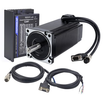 TS Series 12.0Nm(1699.34oz.in) 1 Axis Closed Loop Stepper CNC Kit Nema 34 Motor & Driver