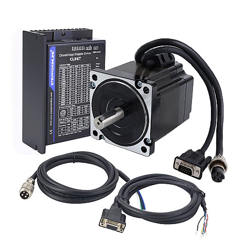 TS Series 4.30Nm(608.93oz.in) 1 Axis Closed Loop Stepper CNC Kit Nema 34 Motor & Driver - 1-CL86T-S48-V41 | StepperOnline CA