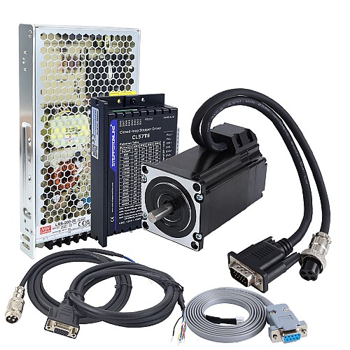 TES Series 1 Axis 2.0Nm(283.22oz.in) Nema 23 Closed Loop Stepper Kit & Driver CL57TE w/ Power Supply - 1-CLTES20 | StepperOnline CA