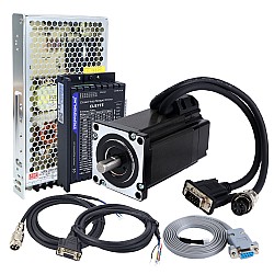 TES Series 1 Axis 3.0Nm(424.83oz.in) Nema 24 Closed Loop Stepper Kit & Driver CL57TE w/ Power Supply