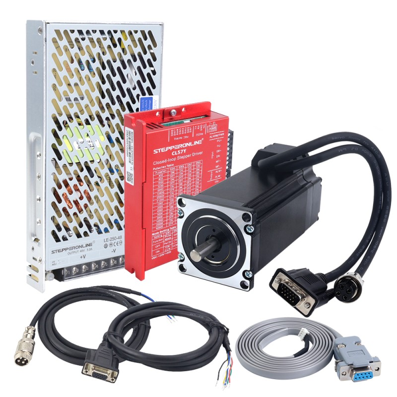 YS Series 1 Axis Closed Loop Stepper CNC Kit V2.0 3.00Nm(424.83oz.in) Nema 23 Motor & Power Supply - 1-CLYS30S-V20 | StepperOnline CA