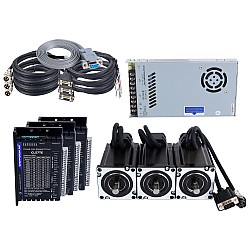 TES Series 3 Axis 3.0Nm(424.83oz.in) Nema 24 Closed Loop Stepper Kit & Driver CL57TE w/ Power Supply